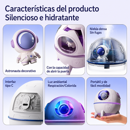 Humidificador Astronauta LED de Aire Fresco